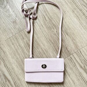 Danier Leather Pastel Lavender Crossbody Bag